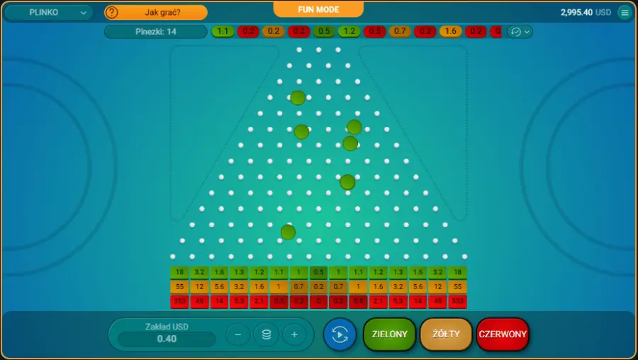 Plinko game